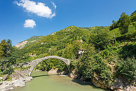 河,石桥,黑海,区域,土耳其