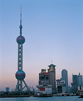 電視,傳送,塔,上海,城市