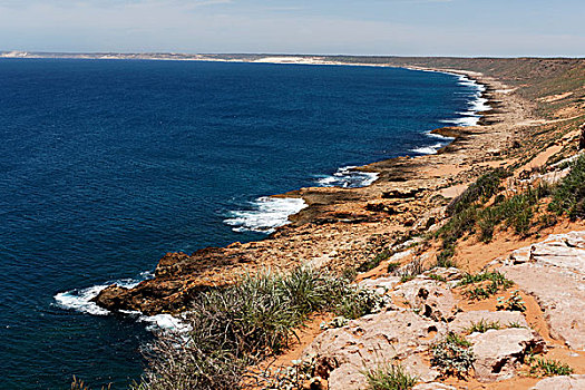 岩石,海岸线,北方,西澳大利亚