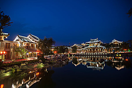 洛阳洛邑古城夜景