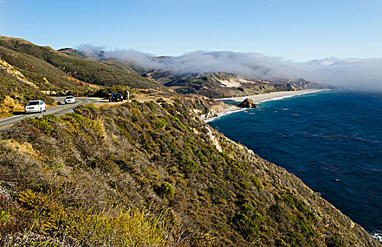 太平洋海岸公路,靠近,大,州立公园,加利福尼亚,美国