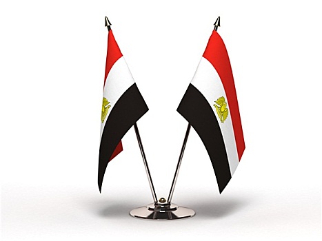 微型,旗帜,埃及,隔绝