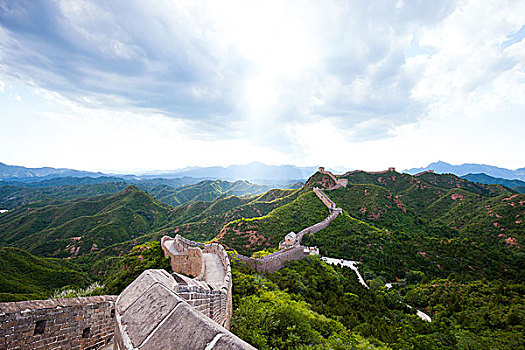 长城,地标,中国,北京