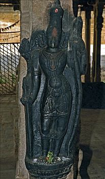 雕塑,毗湿奴,印度教,庙宇,泰米尔纳德邦,印度