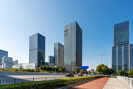 宁波东部新城cbd现代建筑办公楼