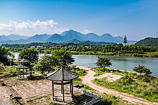 江西省鹰潭市龙虎山泸溪河流域自然景观