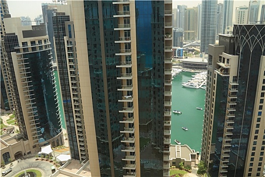 迪拜,码头,摩天大楼