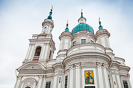 俄国东正教堂,建筑,圣凯瑟琳,大教堂,建造,迟,巴洛克,设计