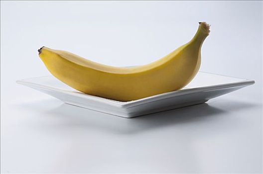 特写,香蕉,盘子