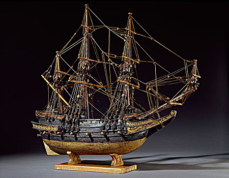 船模,17世纪,艺术家,未知