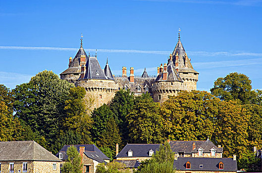 城堡,11世纪,布列塔尼半岛,法国