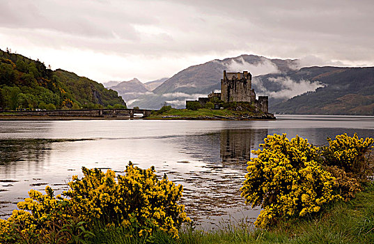 城堡,杜希湖,多尼,苏格兰高地,苏格兰,英国,欧洲