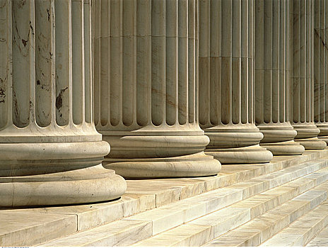 柱子,联邦建筑,丹佛,科罗拉多,美国