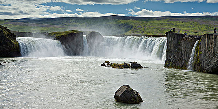 神灵瀑布,瀑布,地区,北方,冰岛