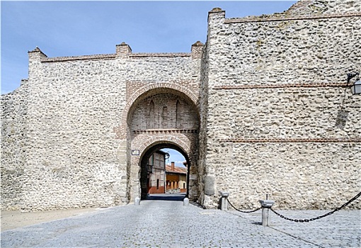 大门,圣米格尔,拱形,墙壁