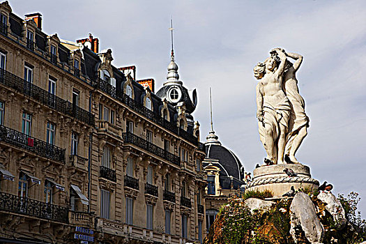 喷泉,蒙彼利埃,朗格多克-鲁西永大区,法国