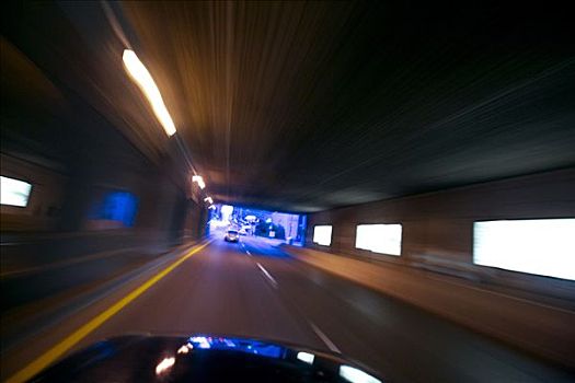 汽车,速度,隧道,多伦多,安大略省,加拿大
