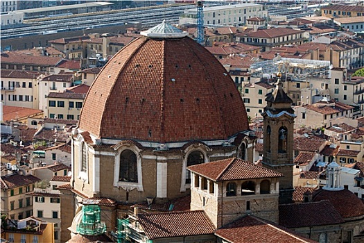 佛罗伦萨,风景,穹顶,中央教堂