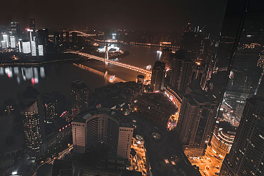 重庆黑金市中心夜景