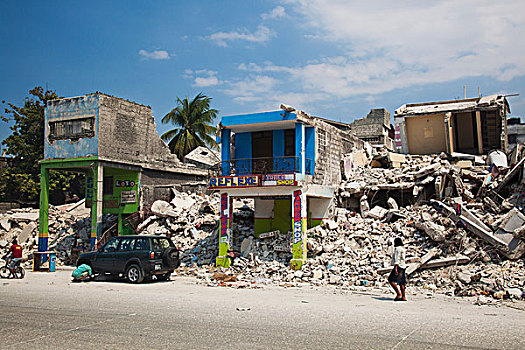 建筑,地震,太子港,海地
