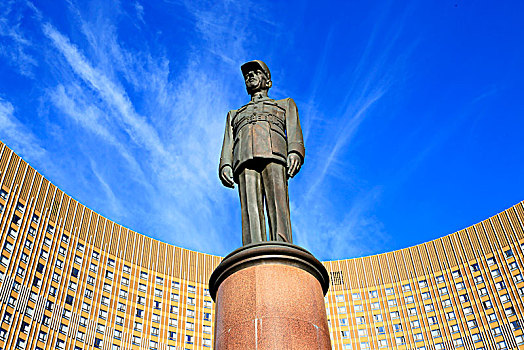 莫斯科户外景观人物雕像