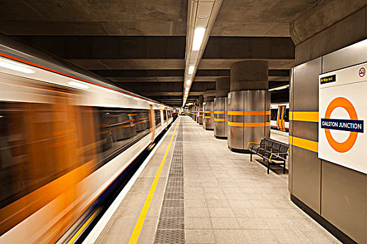 移动,列车,连通,地铁站,伦敦