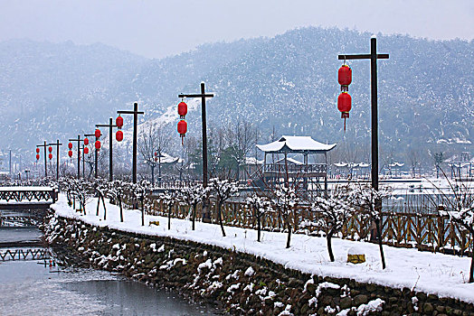 东钱湖,雪景,冬天,下雪,洁白