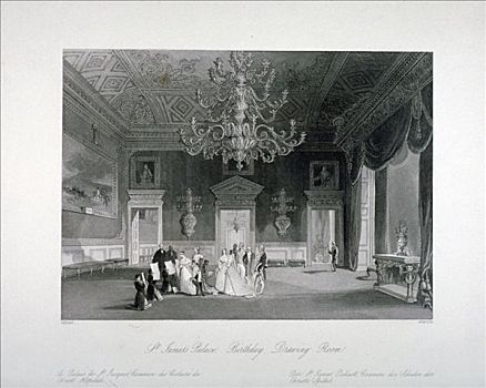 客厅,圣詹姆士宫,威斯敏斯特,伦敦