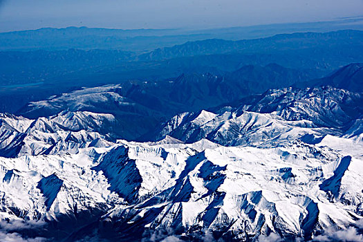 雪山,群山,山脉