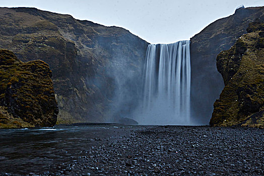 南,冰岛,瀑布
