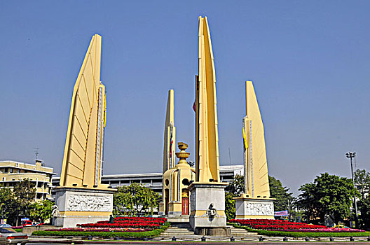 民主,纪念建筑,曼谷,泰国,亚洲