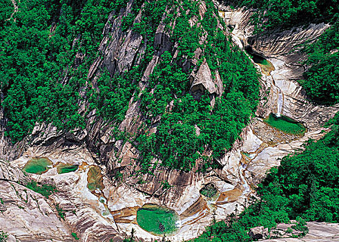 俯拍,山峦