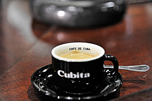 浓咖啡,小,咖啡杯,游客,店,城镇中心,哈瓦那,古巴,大安的列斯群岛,加勒比海,中美洲,北美