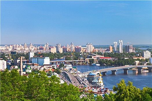基辅,城市,河