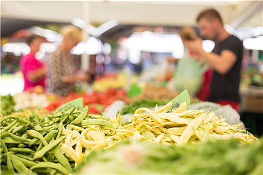 农民,食品市场,货摊,品种,有机蔬菜