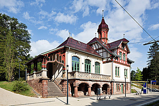电车站,1898年,今日,中心,世界遗产,卡塞尔,黑森州,德国,欧洲