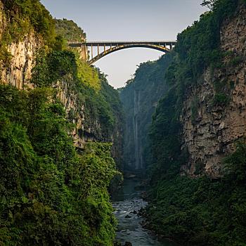 中国贵州黔西南兴义市马岭河大峡谷风光