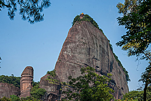 广东韶关丹霞山阳元山景区阳元石