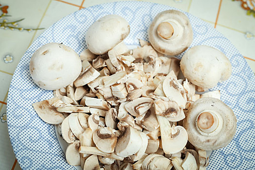 洋蘑菇,盘子