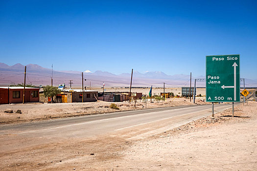 道路,佩特罗,阿塔卡马沙漠,智利