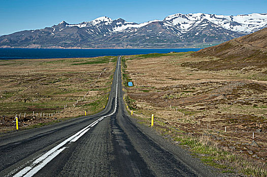 海岸路,半岛,西北地区,冰岛,欧洲