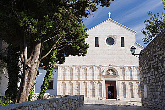 教堂,圣徒,拉布岛,海湾,克罗地亚,欧洲