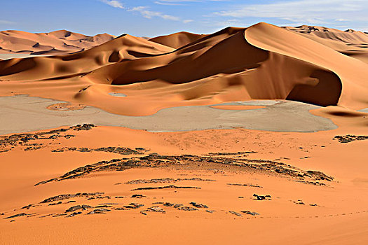 沙丘,南方,区域,国家公园,世界遗产,撒哈拉沙漠,阿尔及利亚,非洲