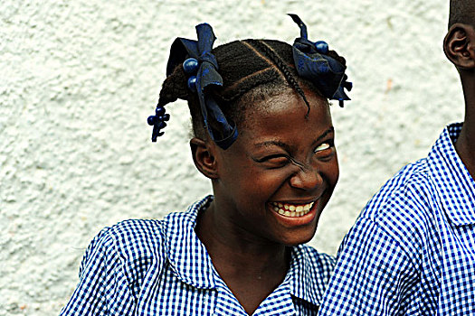 haiti,croix,des,bouquets,portrait,of,girl,with,winking,eye