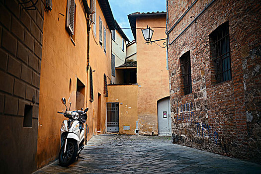 街道,风景,老,建筑,锡耶纳,意大利