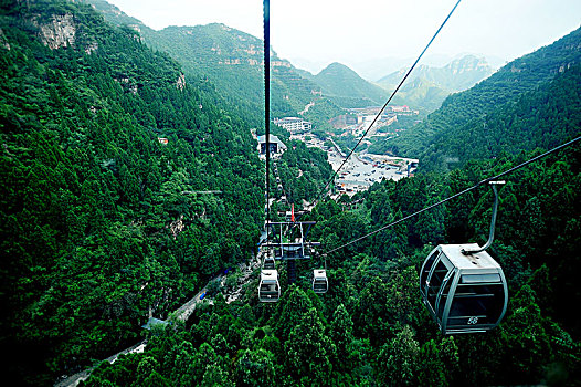 河北保定狼牙山高山索道缆车