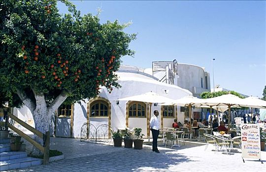 露天咖啡馆,露天市场,突尼斯,非洲