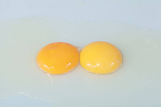 玻璃碗中放着一个鸡蛋黄