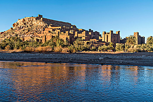 河,要塞,瓦尔扎扎特,省,摩洛哥,非洲