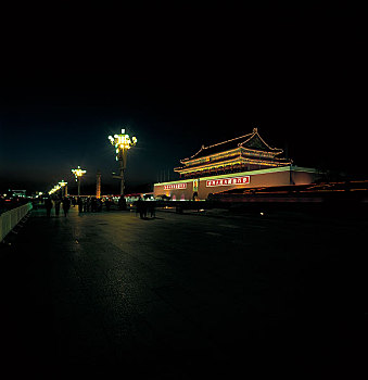 北京天安门广场夜景